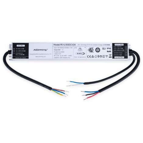 Alimentation LED dimmable DALI DT8 - 24V DC - 4.17A - 100W