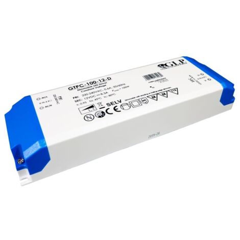 Alimentation LED dimmable Triac 100W 12V - GPL