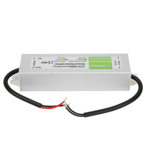 Alimentation LED étanche 10W, transformateur AC/DC 90-250V pour éclairage extérieur