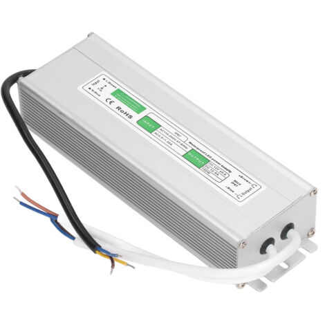 Alimentation LED étanche 150W IP67 12V DC, protection contre les courts-circuits, entrée 100-240V AC