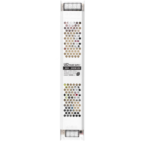 Alimentation LED étanche 200W 12V AC 190‑240V pour bandeau lumineux
