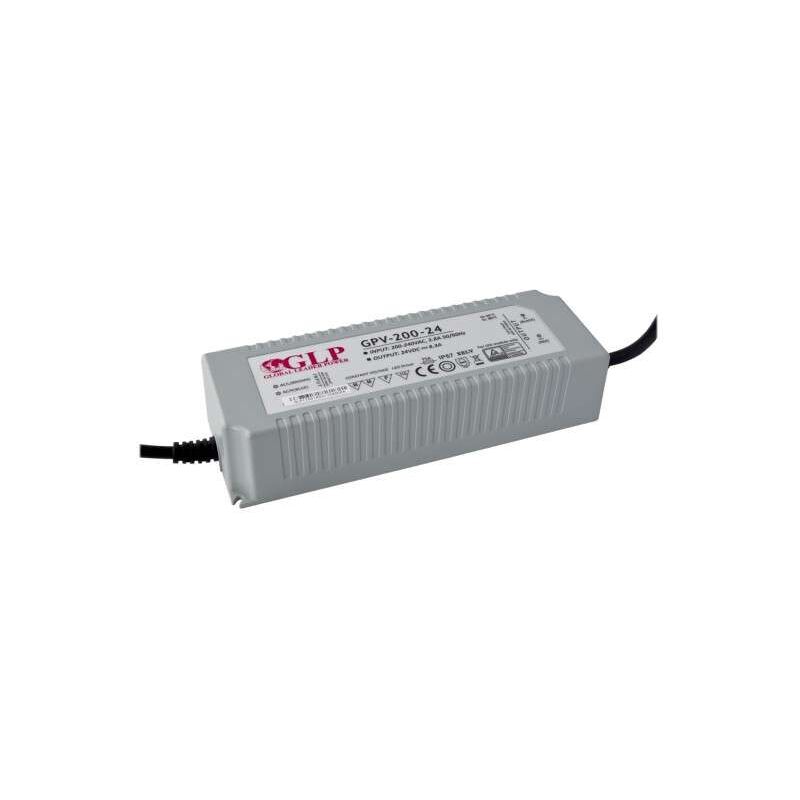 Alimentation led DC24V 200W 8,3A Étanche IP67 glp
