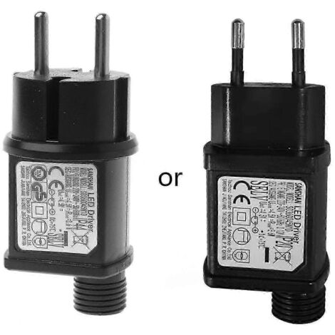 Alimentation LED étanche basse tension, transformateur compatible avec guirlandes lumineuses de Noël - UE