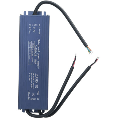Alimentation LED étanche IP67 250W AC180,240V vers DC24V , Protection multiple , Pour éclairage extérieur