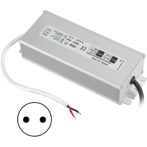 Alimentation LED étanche IP67, petite taille, haute efficacité, sécurité AC 100-265V, sortie 12V, prise EU
