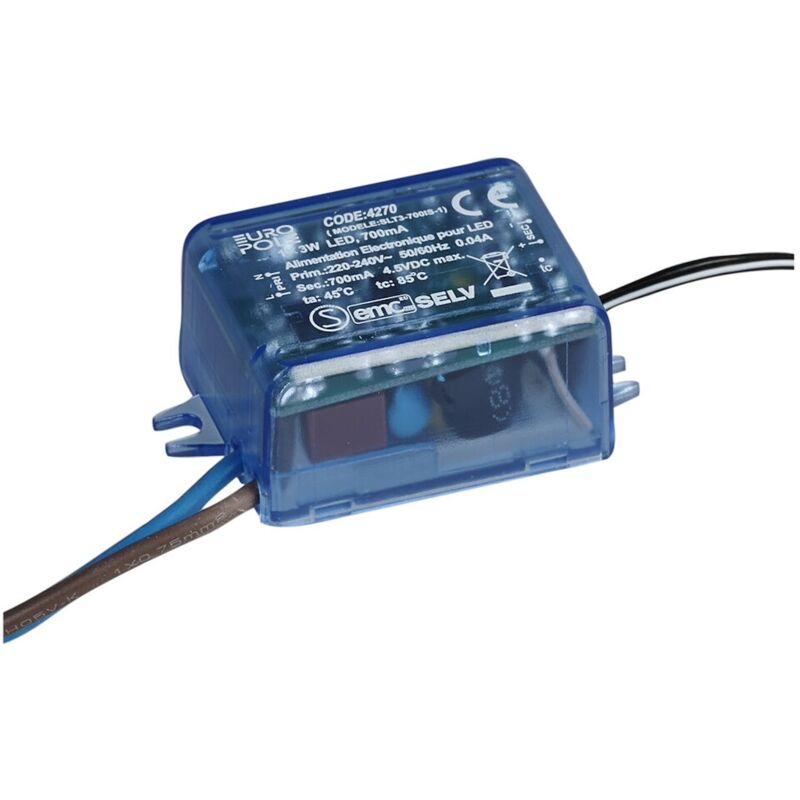 Alimentation Europole led tronic - 24 volts dc - 3w - ip20 - 700ma Europole 4270