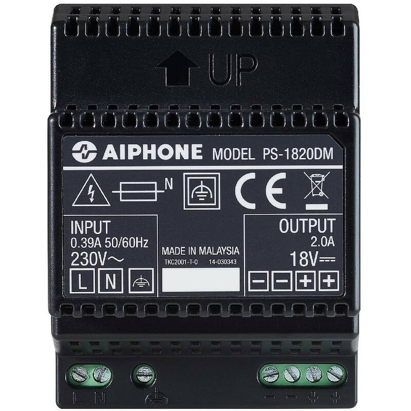 Aiphone - Alimentation PS1820DM 230 Vac / 18 Vcc - 2 a pour moniteur maître jo