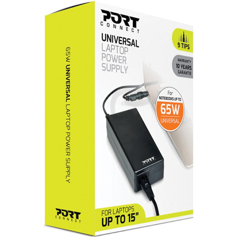 Port Designs - Alimentation pc 19 v 65w universelle avec 9 embouts 900093B-EU
