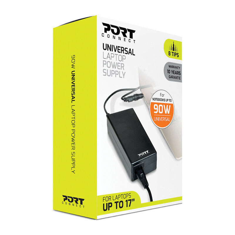 Port Designs - Alimentation pc 19 v 90w universelle avec 8 embouts 900007