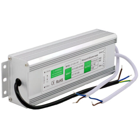 Alimentation pour lampadaire LED 12 V 150 W, étanche IP67, pour usage extérieur