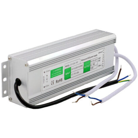 Alimentation pour lampadaire LED 12 V 150 W, étanche IP67, pour usage extérieur