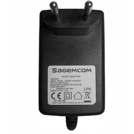 Alimentation pour le routeur Internet FunBox 6.0 Orange