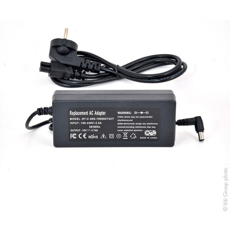 NX - Alimentation pour ordinateur portable Sony 19V 90W - VGP-AC19V21VGP-AC19V2