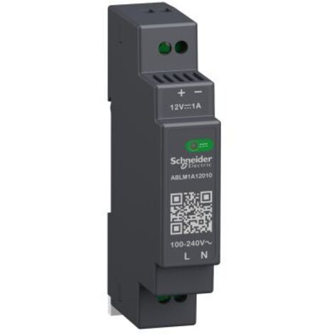 Alimentation pour rail DIN Schneider Electric, série ABLM1A, 12V 1A, 100  240V c.a. ( Prix pour 1 )
