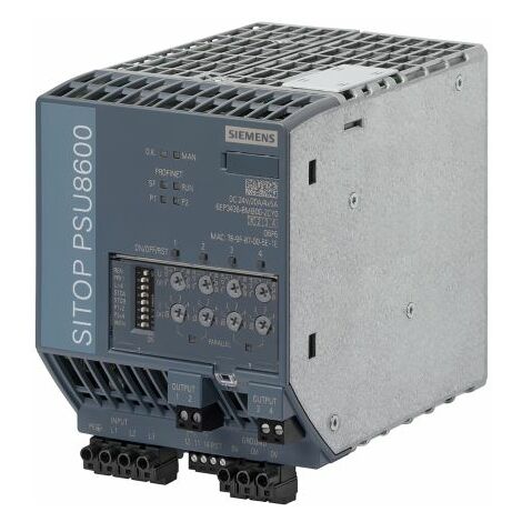 Alimentation pour rail DIN Siemens, 24V c.c.out 20A, 320  575V c.a.in, 480W ( Prix pour 1 )
