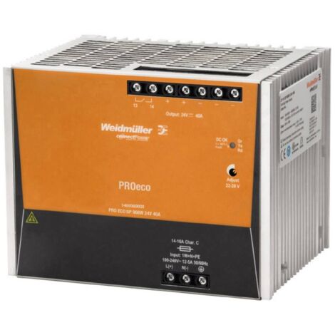 Alimentation pour rail DIN Weidmuller, série PRO ECO, 12V c.c.out 10A, 120W ( Prix pour 1 )