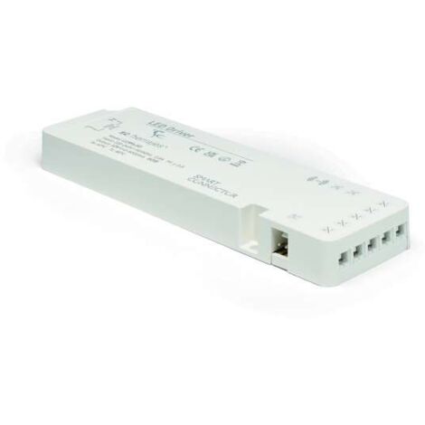 Alimentation pour réglettes led - Classe : II - Epaisseur : 18 mm - Indice de protection : IP 20 - Largeur : 53 mm - Liaison : Mini prise - Longueur : 135 mm - Puissance : 24 W  - SC HERRAJES