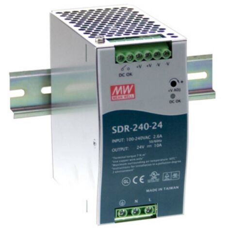 Alimentation rail DIN Mean Well SDR-240-24 10 A 240 W 1 x A042851