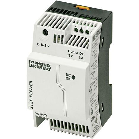 Alimentation rail DIN Phoenix Contact STEP-PS/1AC/12DC/3 2868570 12 V/DC 3.3 A 36 W 1 x 1 pc(s)
