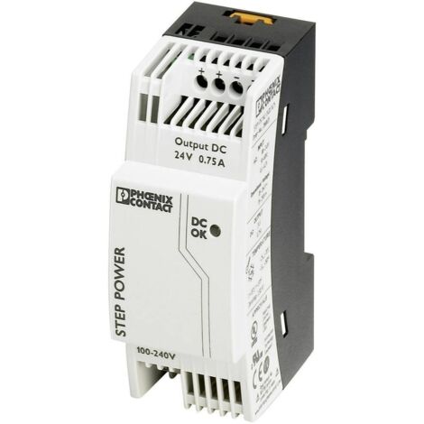 Alimentation rail DIN Phoenix Contact STEP-PS/1AC/24DC/0.75 2868635 24 V/DC 0.83 A 18 W 1 x 1 pc(s) S99429