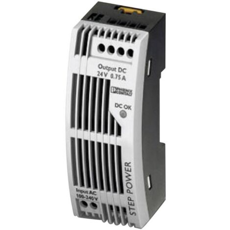 Alimentation rail DIN Phoenix Contact STEP-PS/1AC/24DC/0.75/FL 2868622 24 V/DC 0.83 A 18 W 1 x 1 pc(
