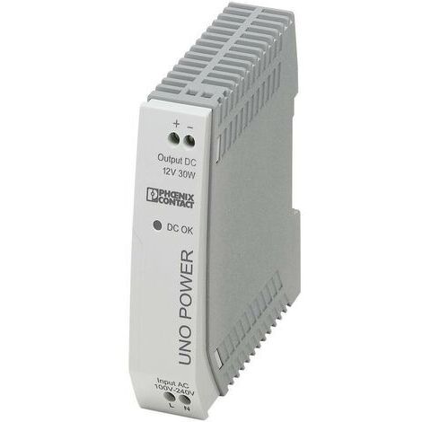 Alimentation rail DIN Phoenix Contact UNO-PS/1AC/12DC/30W 12 V/DC 2.5 A 30 W 1 x W84374