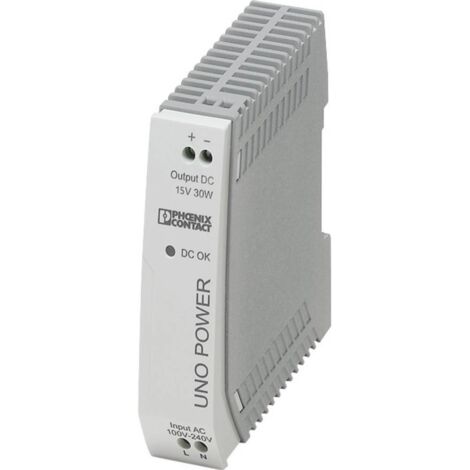 Alimentation rail DIN Phoenix Contact UNO-PS/1AC/15DC/30W 85 V/DC 2 A 30 W 1 x A993151