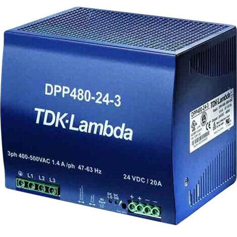 Alimentation rail DIN TDK-Lambda DPP480-24-1 28.5 V/DC 20 A 480 W 1 x S97609