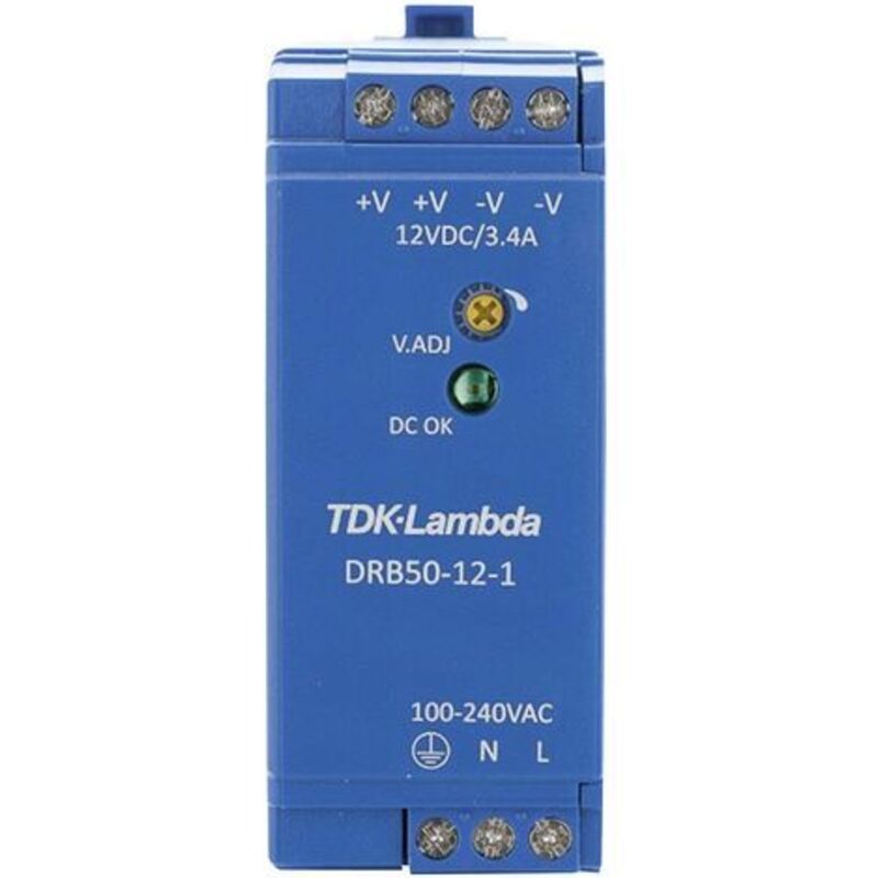 Tdk-lambda - Alimentation rail din DRB50-12-1 15 v/dc 4.2 a 50.4 w 1 x V057411