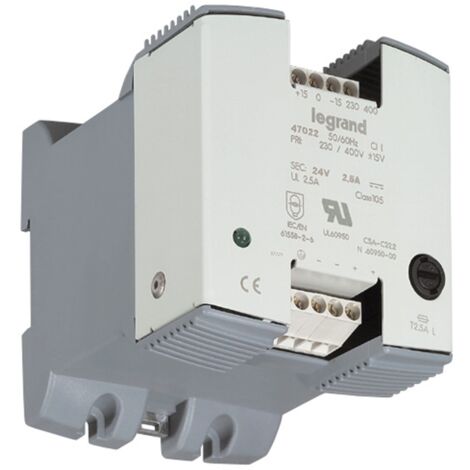 ALIMENTATION Redress‚àö©e 230/400V- 24V DC 2,5A LEGRAND 469 22 , 46922
