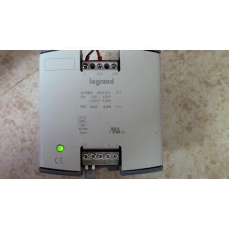 ALIMENTATION Redress‚àö©e Filtr‚àö©e 230/400V- 24V DC 2,5A LEGRAND 47088 , 470 88