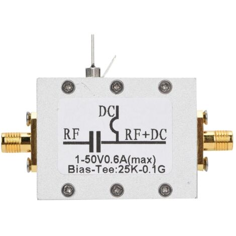 Alimentation RF Coaxiale Large Bande 25K-100MHz pour Micro-ondes et Fréquences Radio