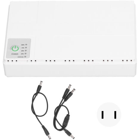 Alimentation sans interruption Mini UPS 5V 9V 12V, sortie USB 5V/2A pour caméra et routeur, prise US 85‑265V
