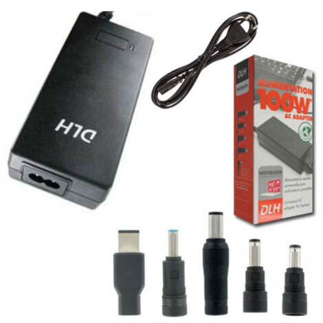 Alimentation secteur 100W universelle  DY-AI1290N pour Ordinateur portable ACER, ALIENWARE, APPLE, ASUS, DELL, EMACHINES, FUJITSU, GIGABYTE, HITACHI, HP COMPAQ, LENOVO, MEDION, MITAC, MSI, NEC, PACKAR
