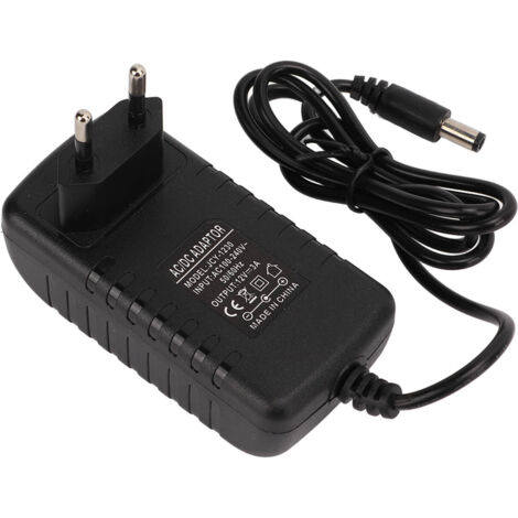 Alimentation Secteur 12V 3A pour Écran PC, Adaptateur Universel 100‑240V EU