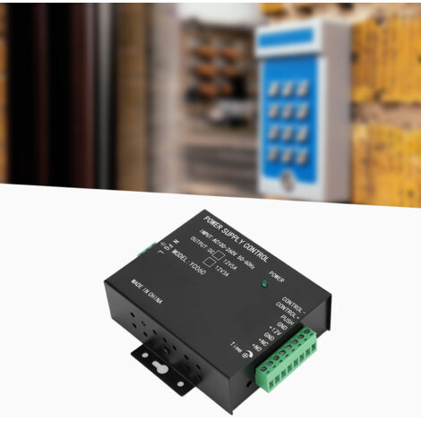 Alimentation Secteur 12V 3A pour Système de Contrôle d'Accès - Noir 100-260V AC/DC