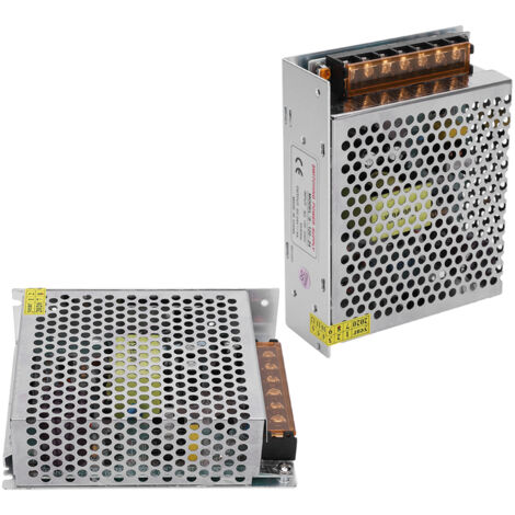 Alimentation Secteur 24V 5A 120W pour Ruban LED et Imprimante 3D - Boîtier Alliage Aluminium (AC 100-240V)