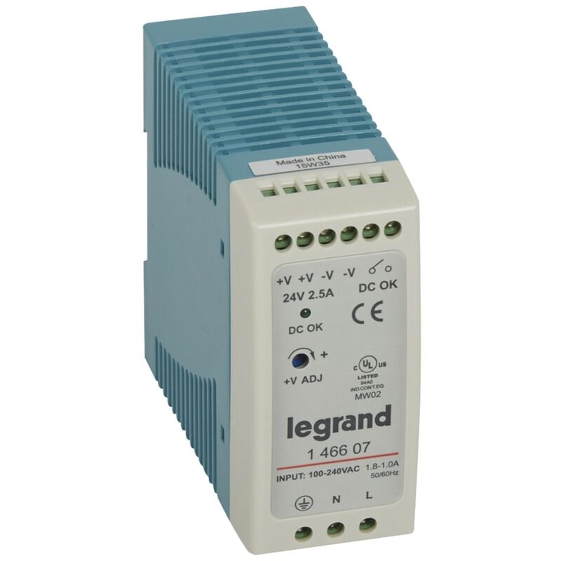 Legrand - alimentation stabilisé - découpage - 100/240v - 24vdc - 60w 146607