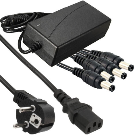 Alimentation Stabilisee Transformateur 12v 5a 4 Sorties Dvr Camera Strips