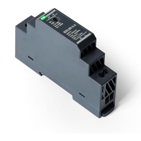 ANKON Alimentation sur Rail Din, Bloc d'alimentation rail DIN Transformateur 24V 15W 0.63A, Alimentation pour Rail DIN(HDR-15W-24V0.63A)