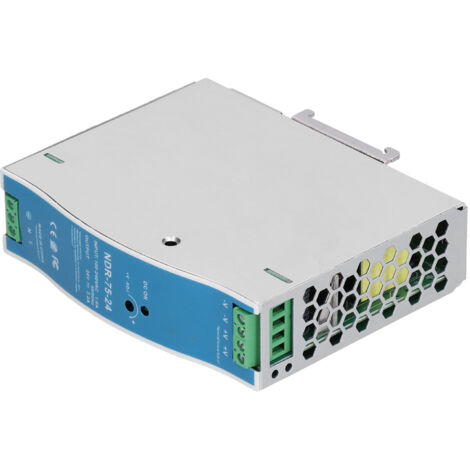 Alimentation sur rail industriel 75W 24V 3.2A, 100-240V AC, pour applications professionnelles