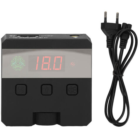 Alimentation Tatouage Numérique Puissante - Machine à Liner et Shader, Tension Réglable, LED Noire, 100‑240V, Prise UE