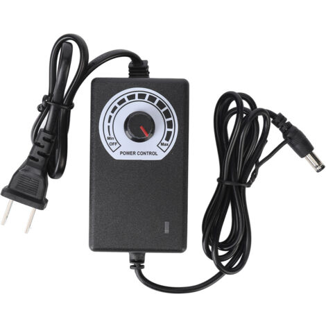 Alimentation Tatouage Pédale DC Réglable Noir 100‑240V Prise US