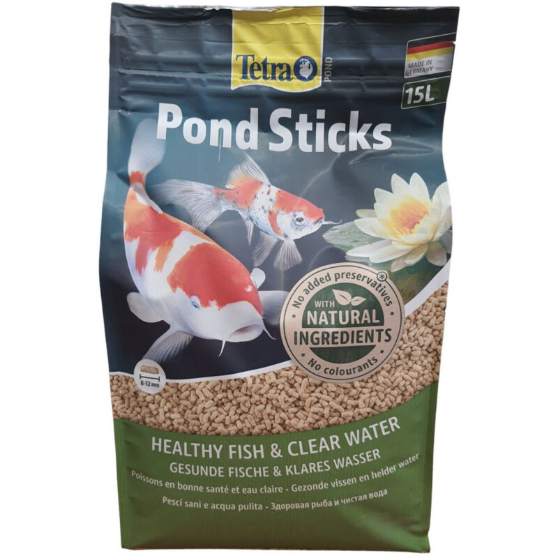 Tetra - Pond Sticks sac de 15 litres 1.680 kg pour poisson d'ornement de bassin de jardin