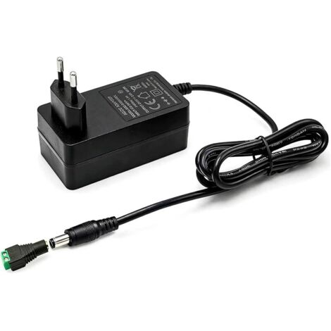 Alimentation Universelle 24V DC, Adaptateur 24V 2A, Adaptateur 48 W pour Bandes LED COB avec transformateur enfichable 5,5 x 2,1 mm, Alimentation de sécurité Basse Tension 230V AC