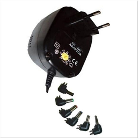 Alimentation Universelle: 500 Ma - 6 Adaptateurs - Polarité Réversible - Alternatif/continue - Erard