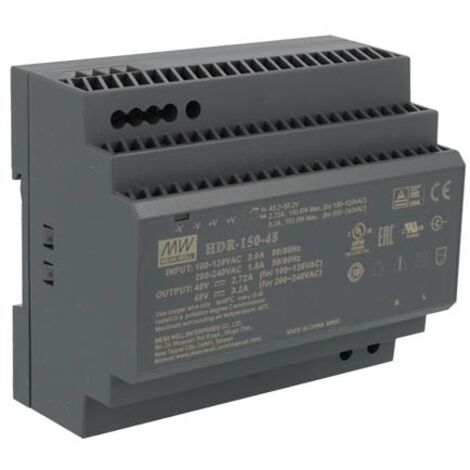 Alimentatore - 1 uscita - montaggio su guida din - 150 w - 48 v - per uso industriale