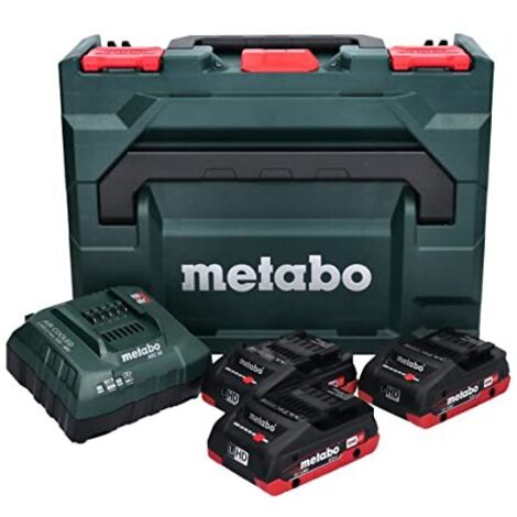 Alimentatore 18V METABO 3 Batt. 4,0 Ah LiHD + Caric. ASC 55 + MetaBox - 685133000