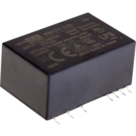 ALIMENTATORE AC/DC PER STAMPANTE S MEAN WELL IRM-01-3.3S IRM-01-3.3S 3.3 V/DC 300 MA 1 W 1 PZ(I)