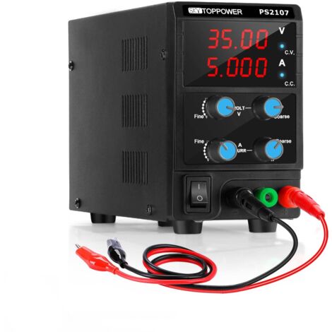 alimentatore da banco Variabile 0-35V 0-5A Alimentatore da Laboratorio utilizzato per l'insegnamento in laboratorio, la riparazione elettronica e l'elettronica audio LCD/veicolo